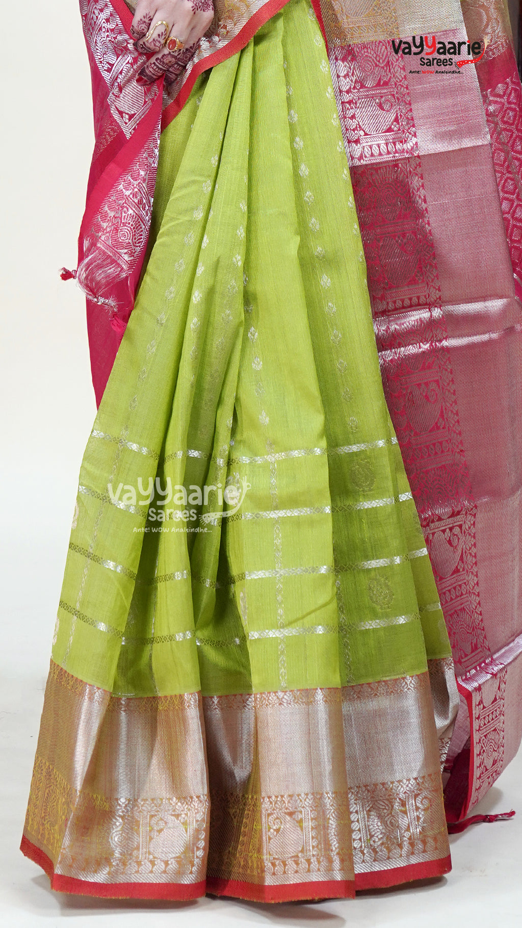 Mehendi Green Kuppadam Saree for Traditions