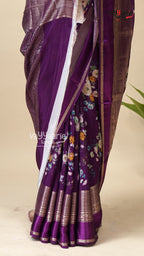 Fancy Tissu Multicolour Saree for Gifting