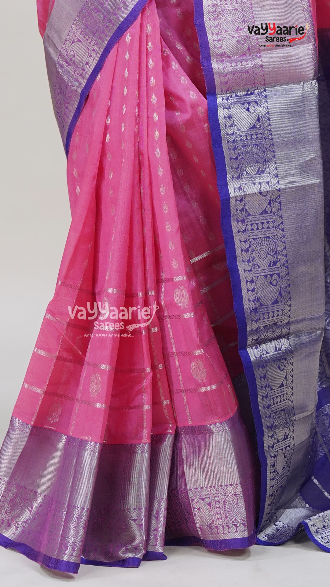 Soft Pink Kuppadam Saree for Everyday Elegance