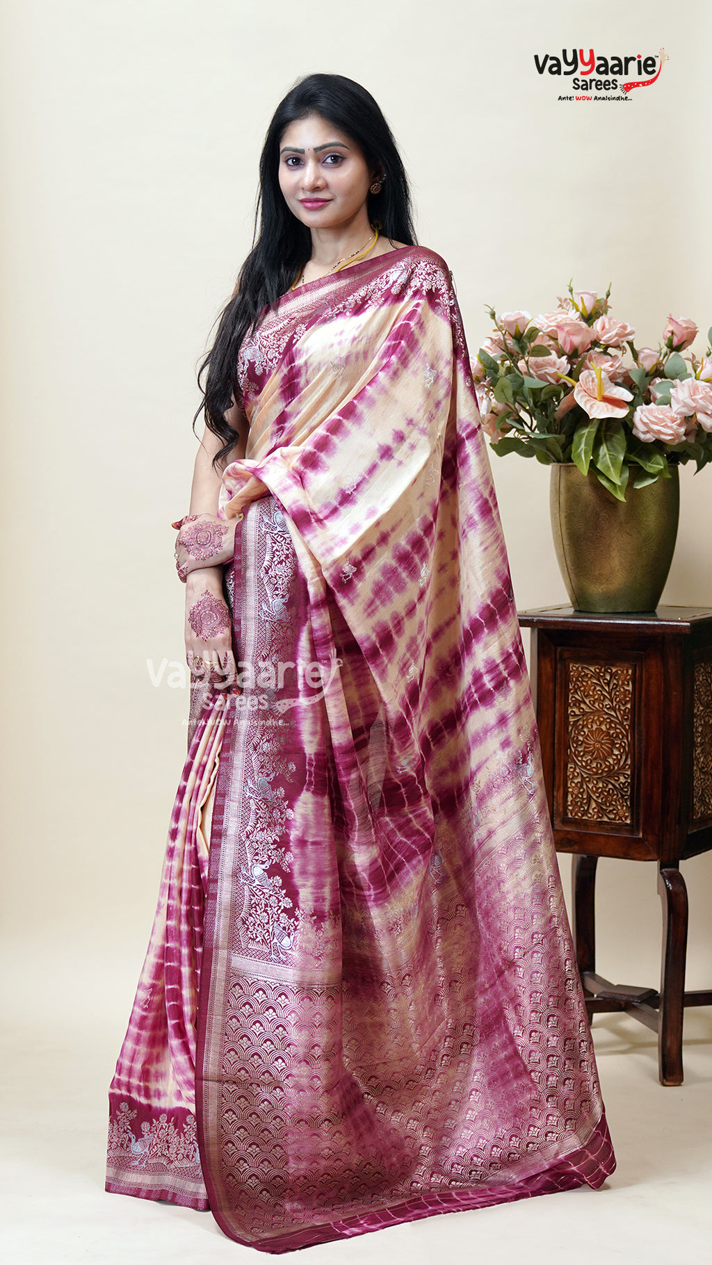 Fancy Tissue Saree for Wedding Guest Looks