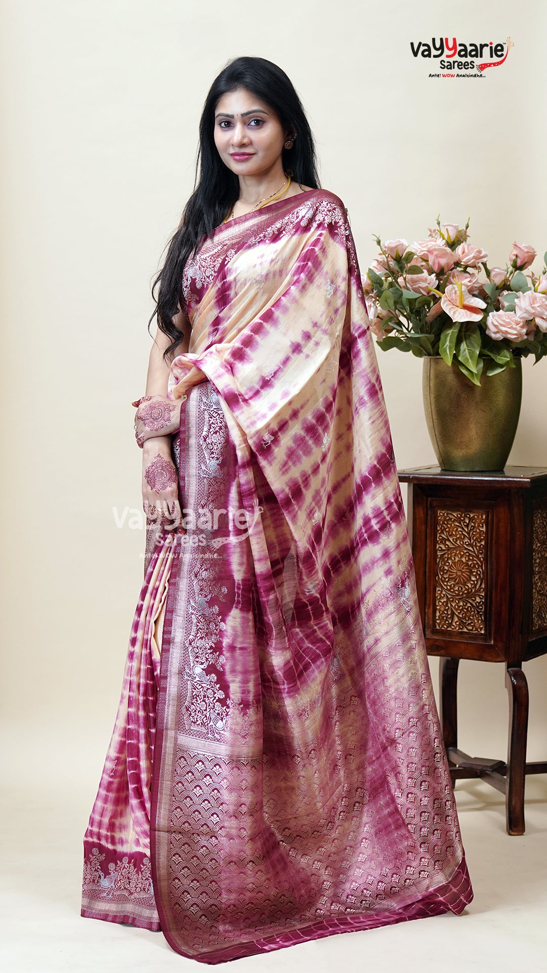 Fancy Tissue Saree for Wedding Guest Looks
