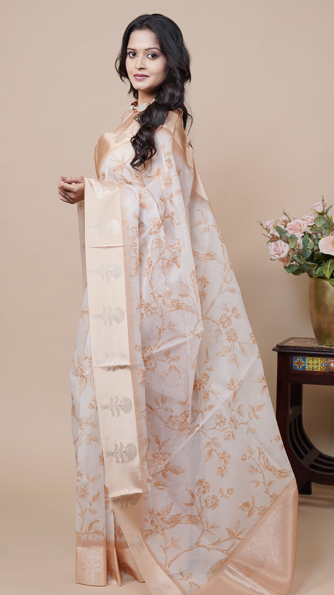 Kora Fancy Saree for Festivals