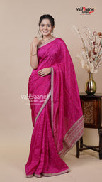 Crepe Saree in Multicolour for Gifting