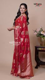 Colourful Banaras Mango Fancy Saree for Festive Wear