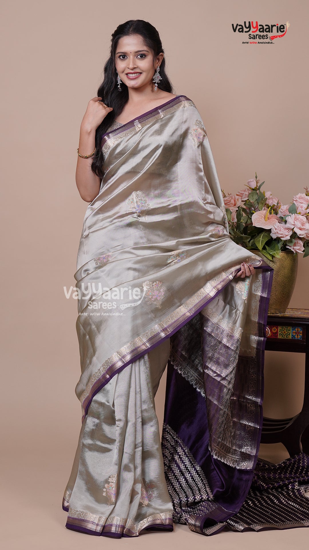 Vibrant Chiniya Silk Fancy Saree for Women