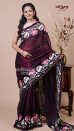 Georgette Saree in Multicolour for Gifting
