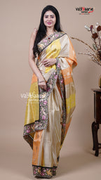 Multi Colour Tissue Fancy Saree for Party Looks