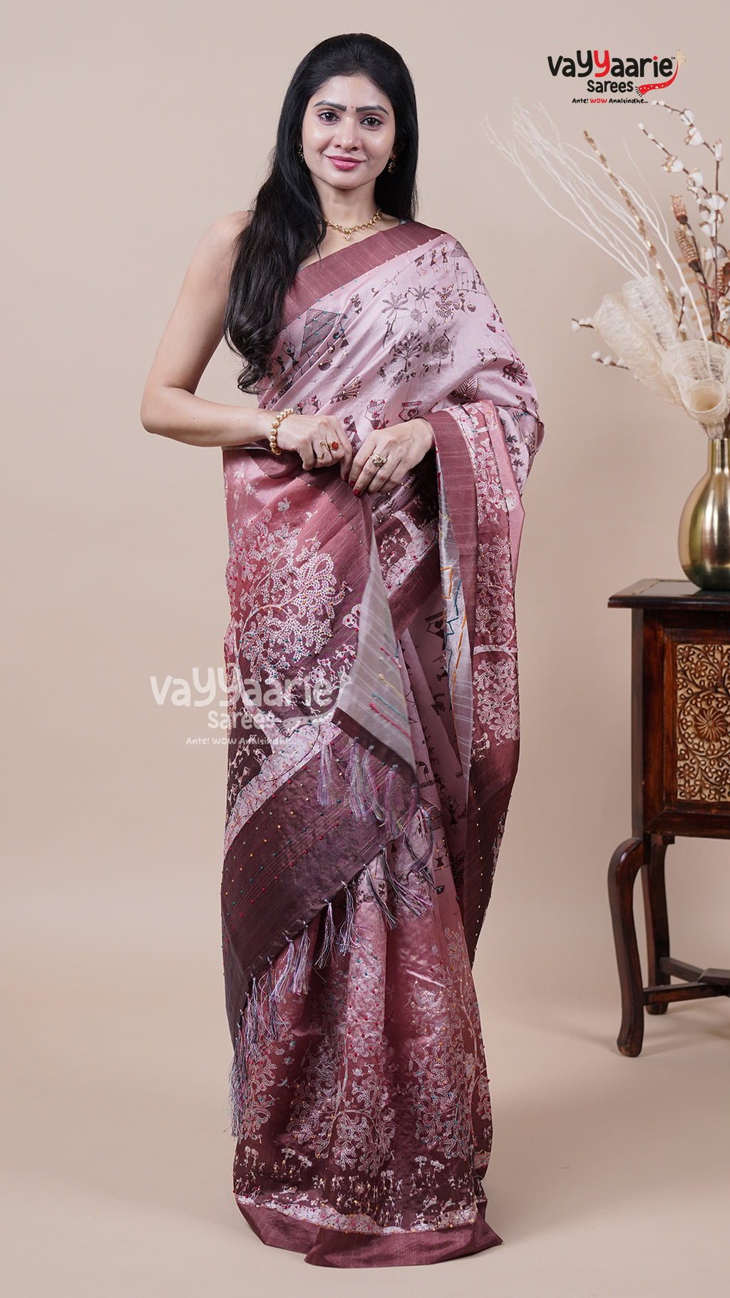 Multi Tone Dola Silk Saree for Special Days