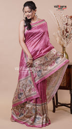 Vibrant Tusser Fancy Saree for Women