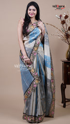 Multi Colour Tissue Fancy Saree for Cultural Events