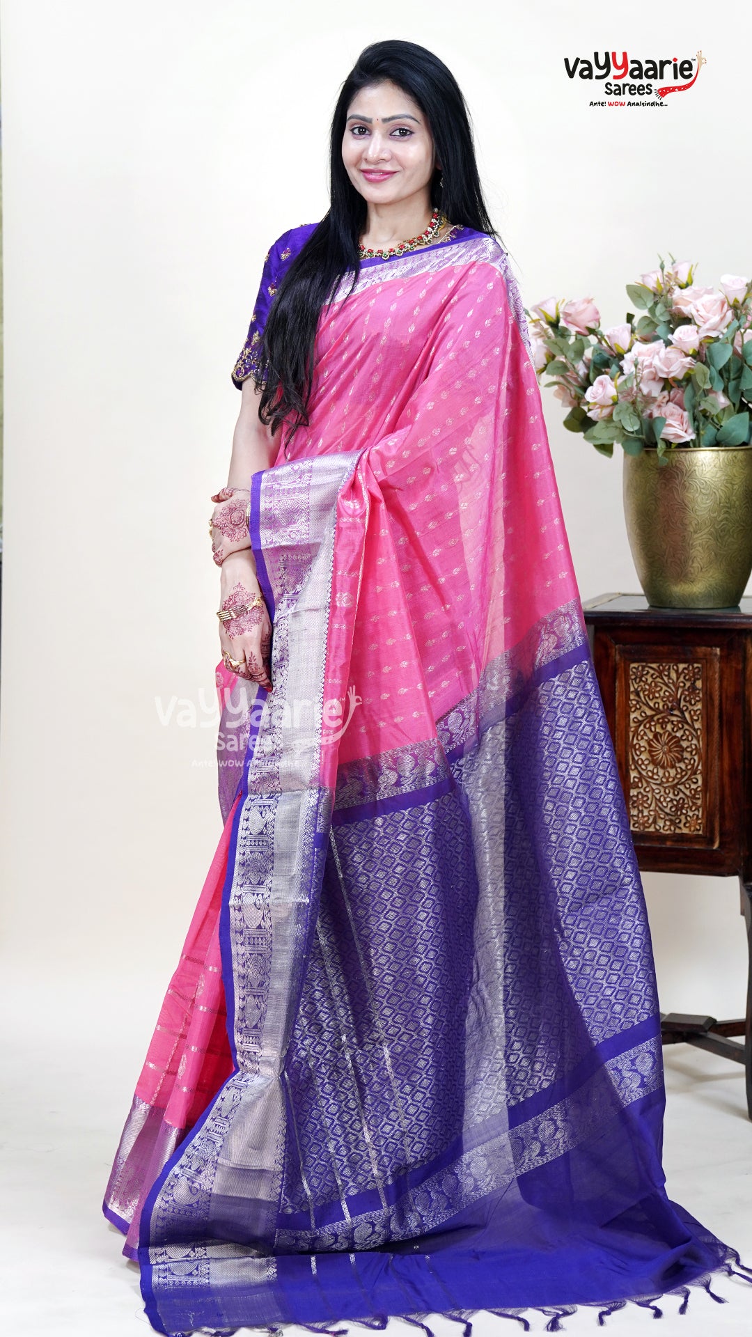 Soft Pink Kuppadam Saree for Everyday Elegance