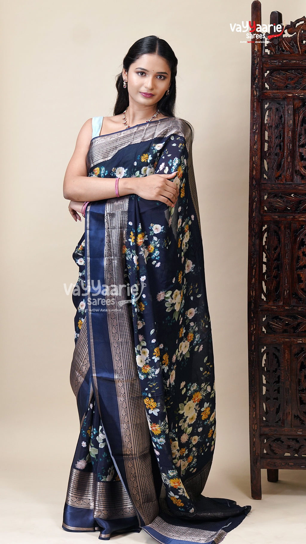 Multicolour Tissu Saree for Festive Styling