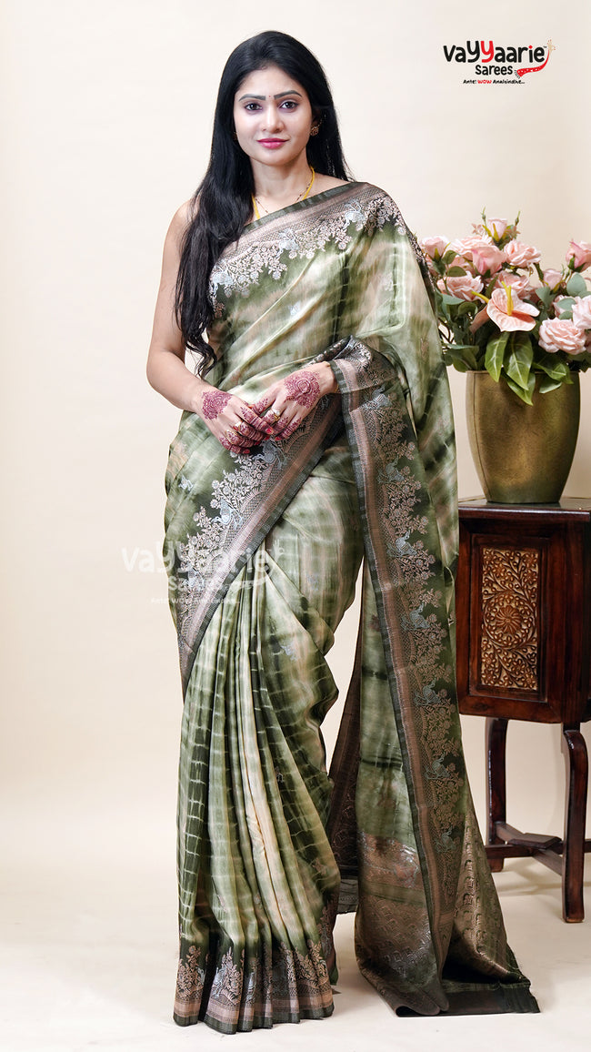 Tissue Fancy Saree for Parties and Gifting Hover Image