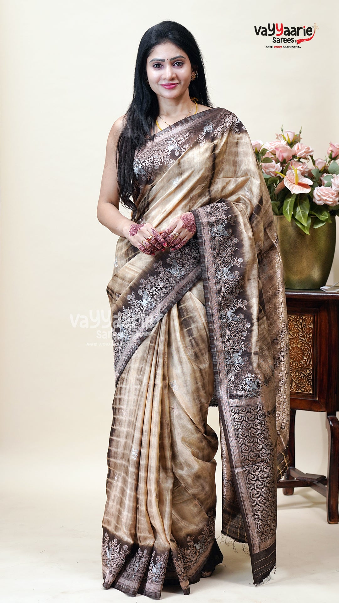 Multicolour Tissue Saree for Festive Moments