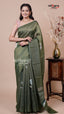 Green Tissue Saree for Wedding Looks