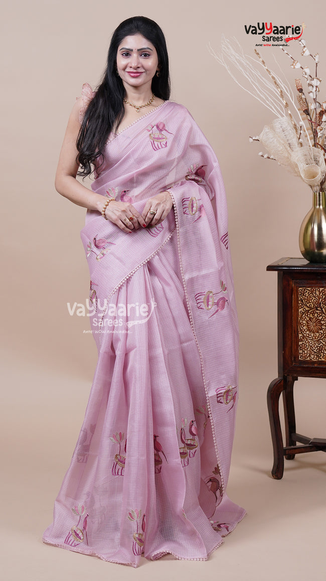 Multi Tone Fancy Kota Saree for Special Days Hover Image