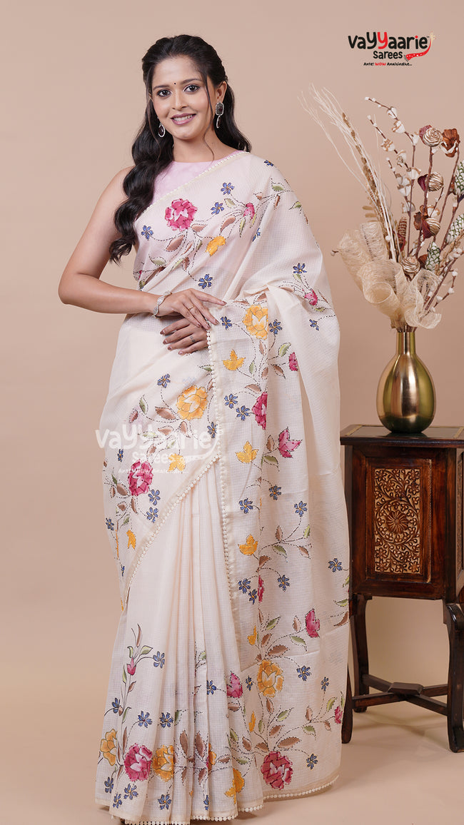 Fancy Kota Saree for Party Wear Hover Image