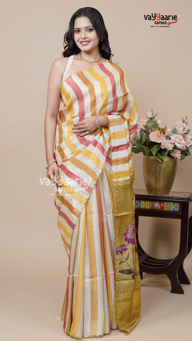 Tissue Fancy Saree for Festivals Hover Image
