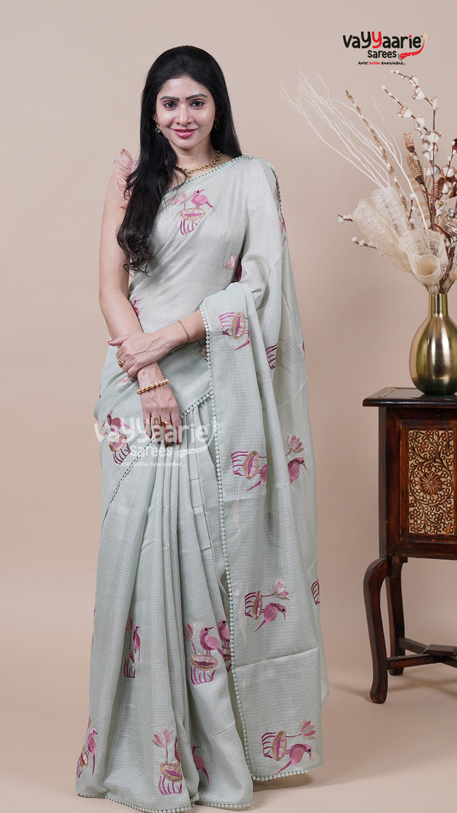 Colourful Fancy Kota Saree for Festive Wear Hover Image