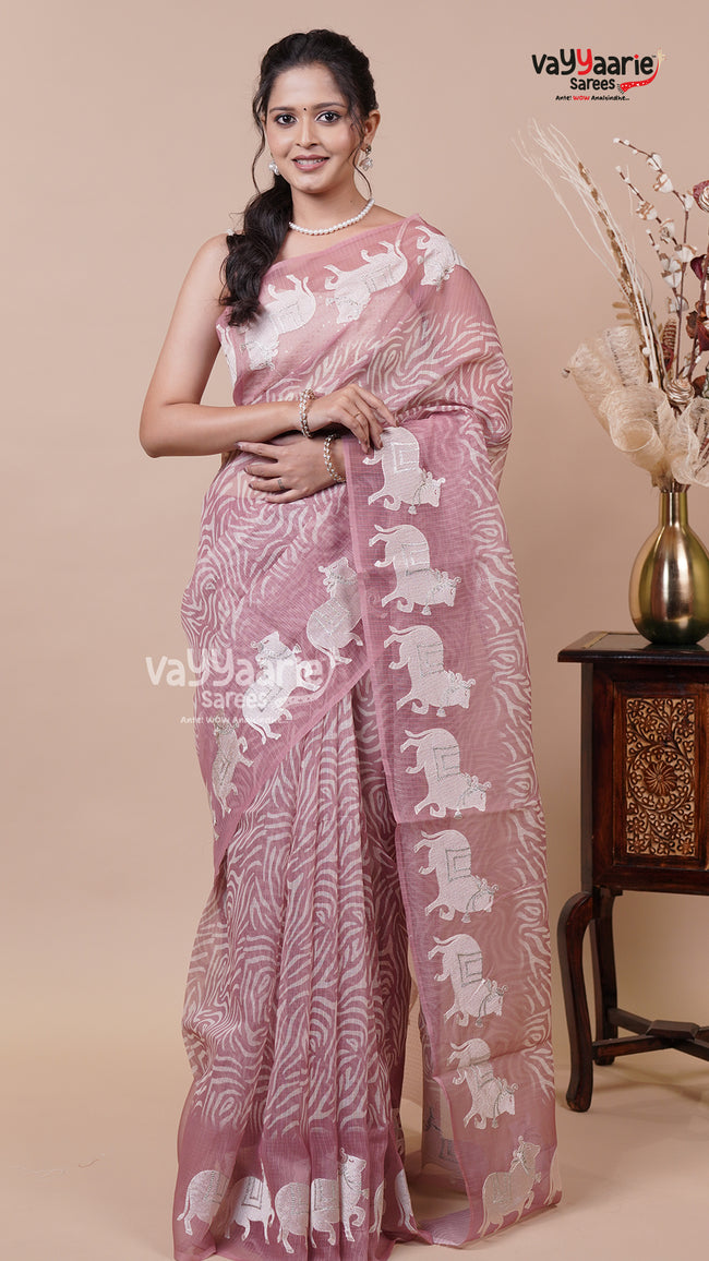 Fancy Kota Saree for Festivals Hover Image