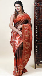 Trendy Multicolour Tissu Saree for Gifting