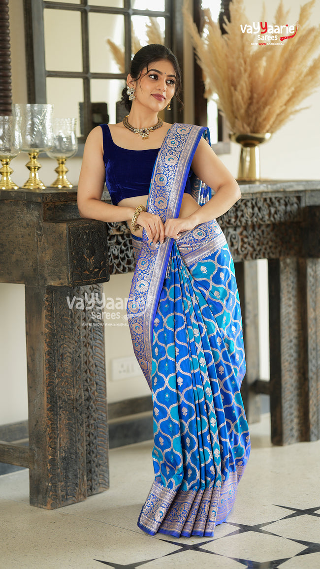 Multicolour Khatan Saree for Traditional Wear Hover Image