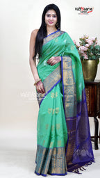 Sea Green Kuppadam Saree for Occasion Styling