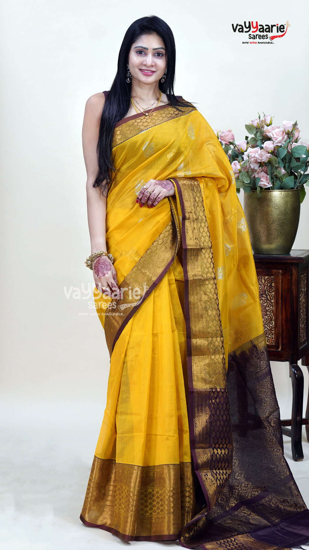 Gold Kuppadam Saree for Festive Celebrations