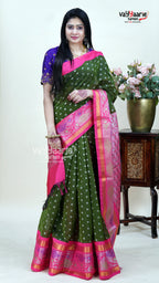Mehendi Green Kuppadam Saree for Elegant Occasions