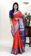 Orange Kuppadam Saree for Bright Festive Wear