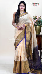 Biscuit Colour Kuppadam Saree for Elegant Style