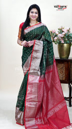 Green Kuppadam Handloom Saree for Festive Looks