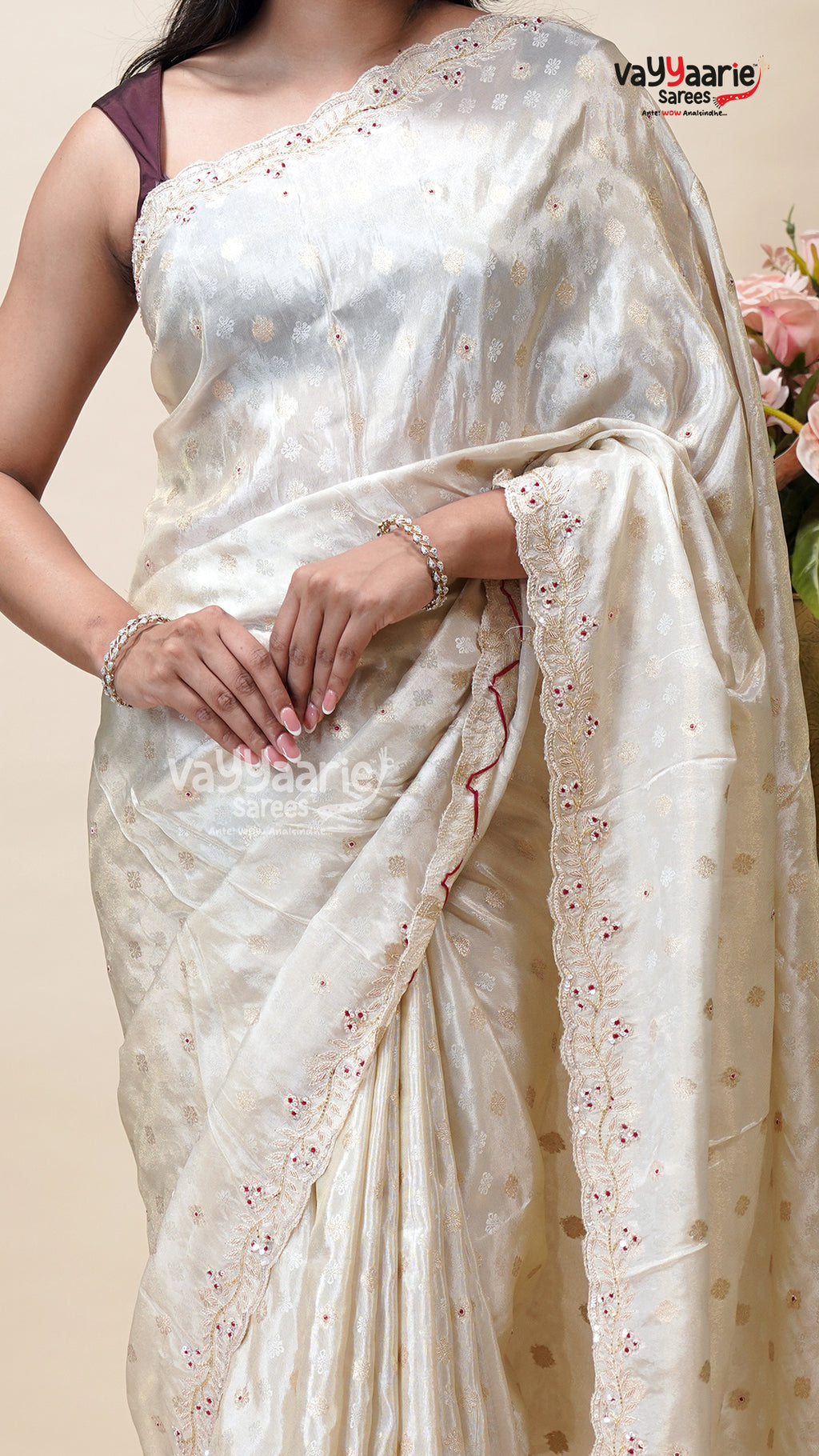 Designer Tusser Saree for Elegant Functions