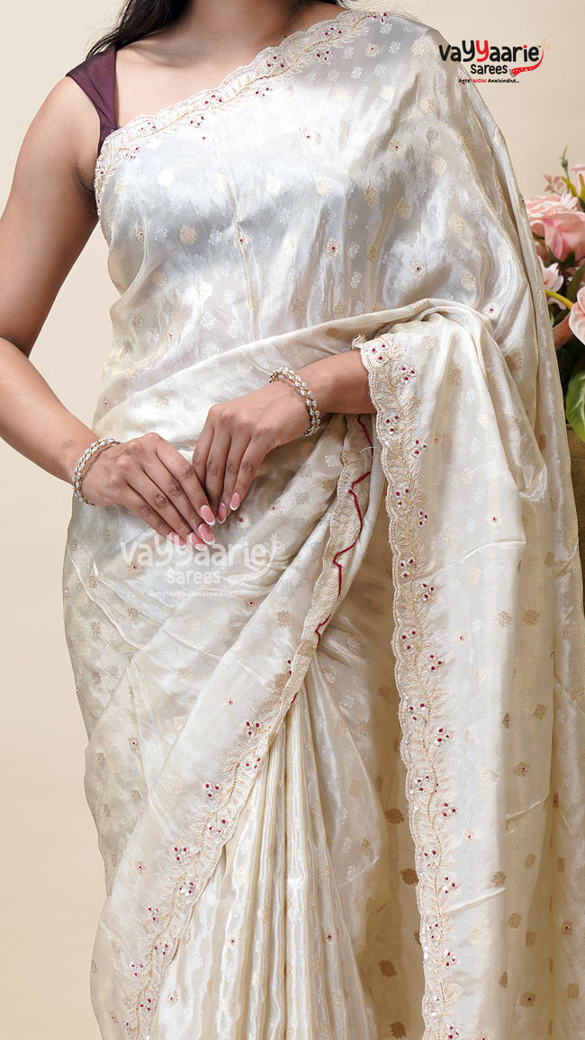 Designer Tusser Saree for Elegant Functions Main Image