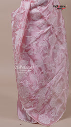 Tissue Saree in Pink for Party Wear