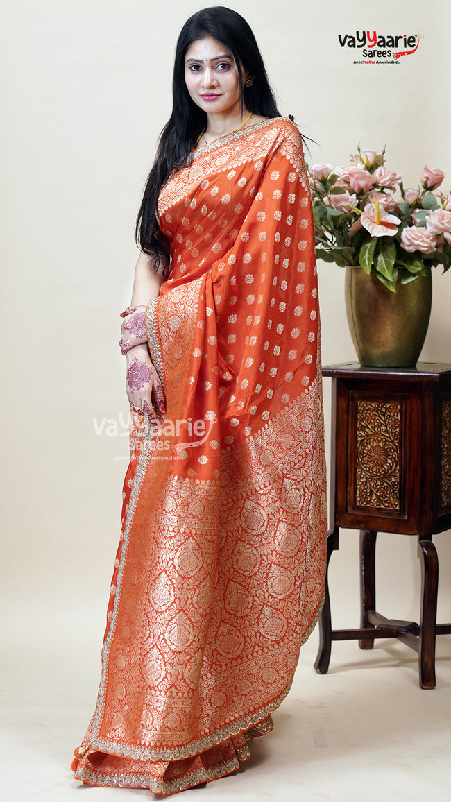 Dola Silk Designer Saree for Festive Looks Hover Image