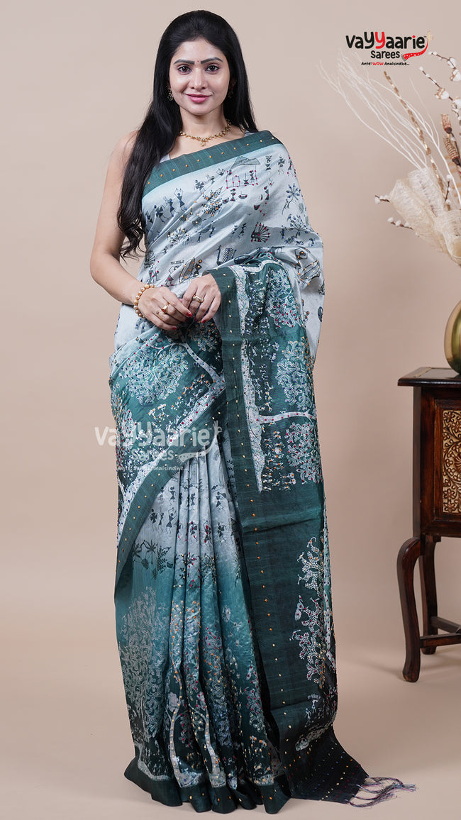 Dola Silk Fancy Saree for Festivals Hover Image