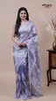 Purple Tissue Saree for Wedding Looks