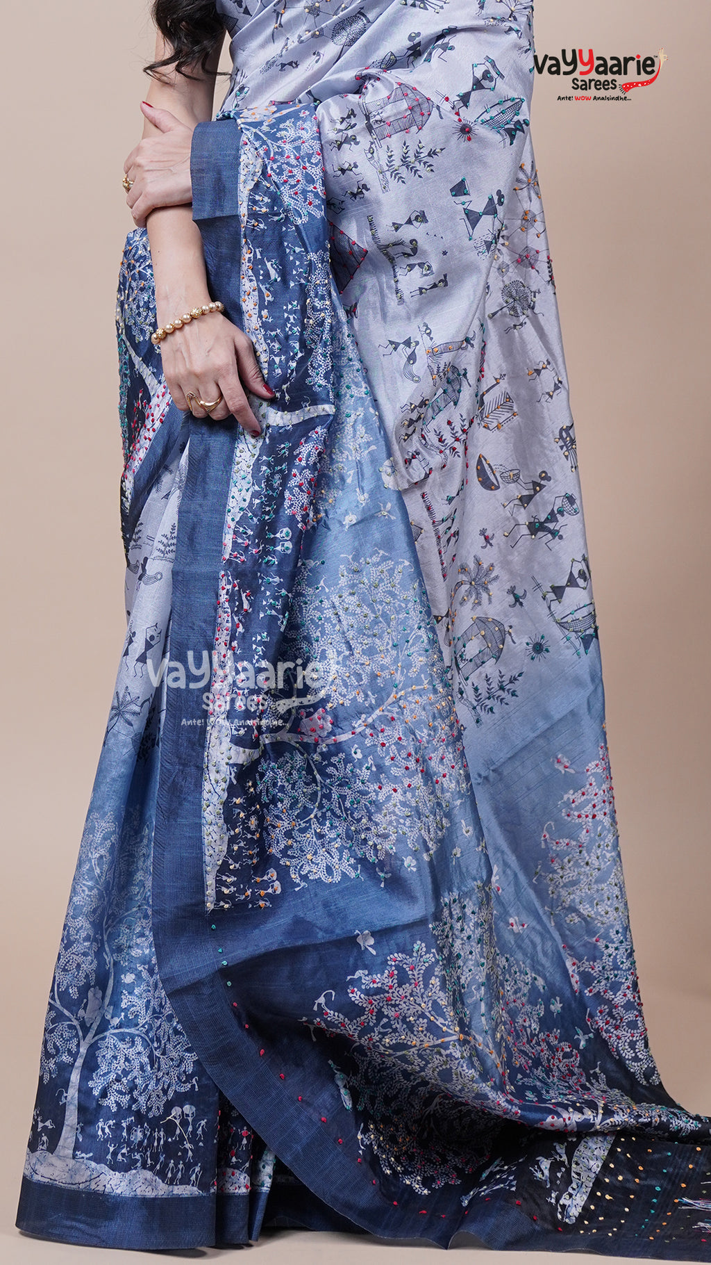 Colourful Dola Silk Saree for Festive Wear