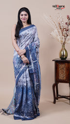 Colourful Dola Silk Saree for Festive Wear