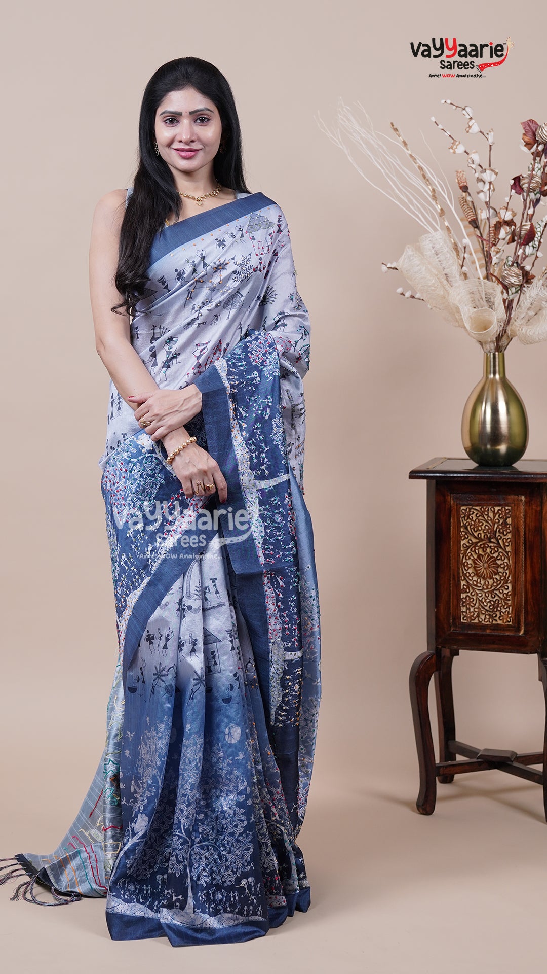 Colourful Dola Silk Saree for Festive Wear