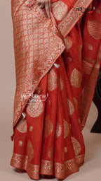 Banaras Mango Fancy Saree for Festivals