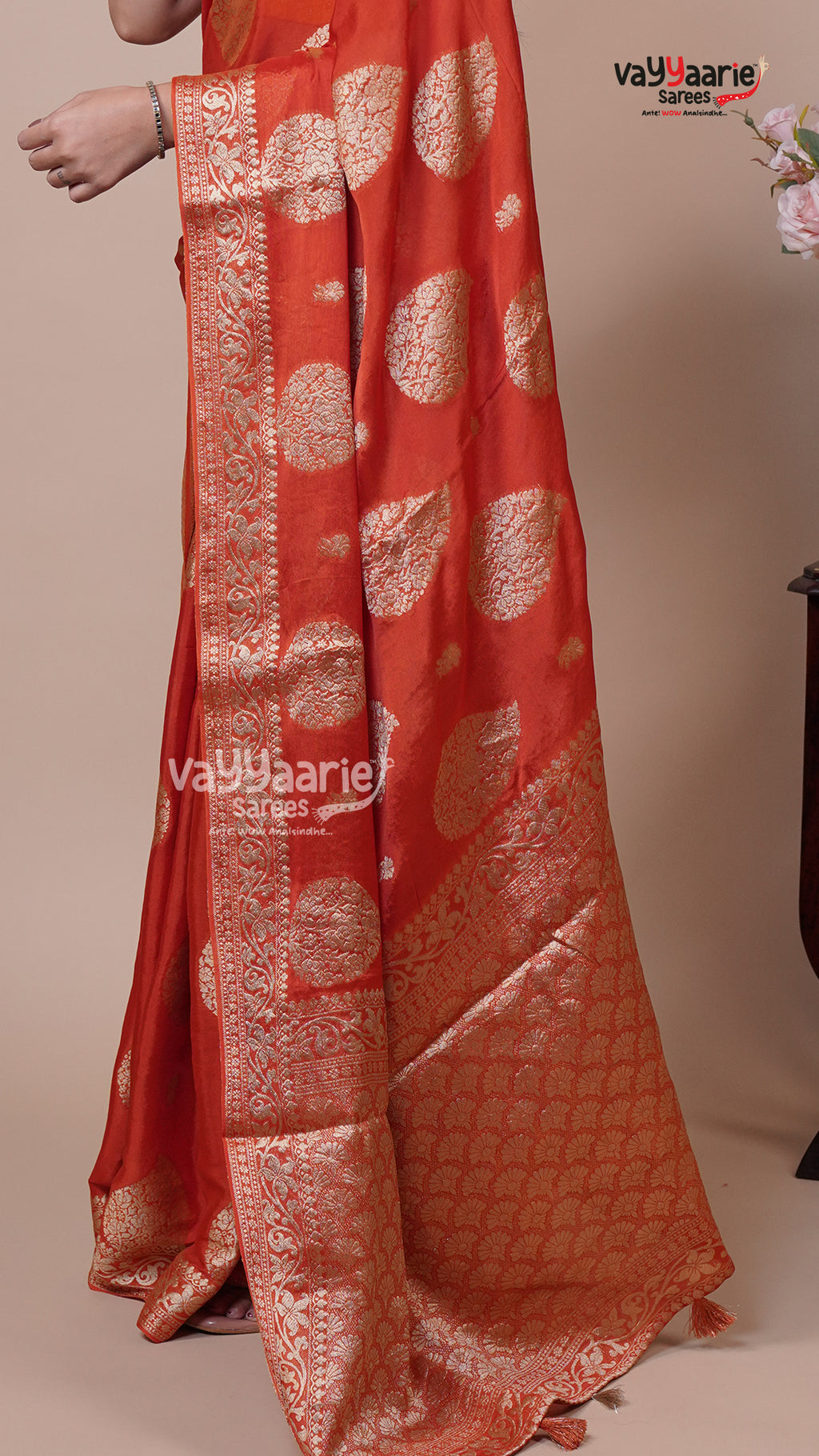 Banaras Mango Fancy Saree for Festivals
