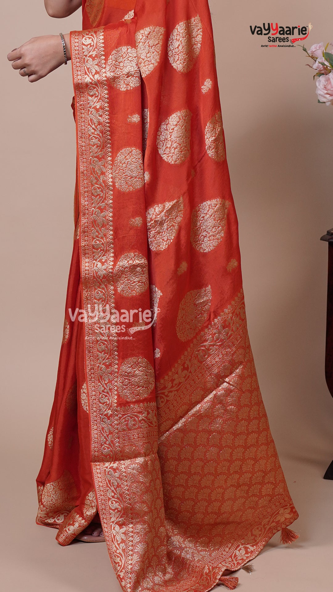 Banaras Mango Fancy Saree for Festivals